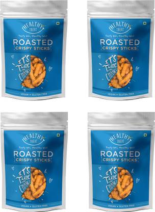 Healthy Treat Roasted Crispy Sticks Combo 400 gm (Pack of 4 100 gm Each)