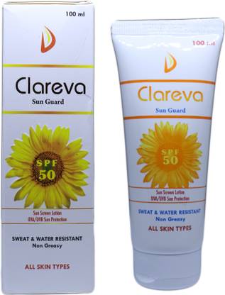Clareva Sunscreen - SPF 50 PA+++ SPF 50 Sunscreen Lotion