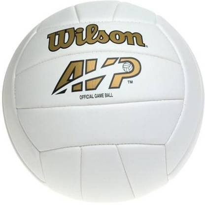WILSON Cast Away Volleyball -- White/Red Volleyball - Size: 5