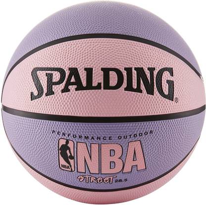 SPALDING Nba Street Basketball - Pink & Purple - Intermediate Size 6 (28.5") Basketball - Size: 6