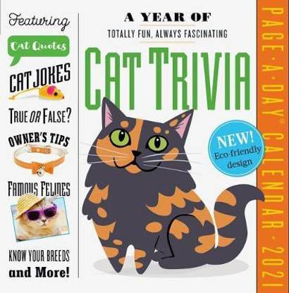 2021 Year of Cat Trivia Colour Page-A-Day Calendar