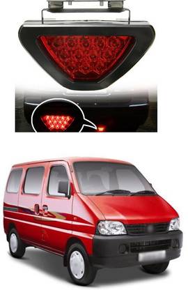 PECUNIA  LED Car Blinking Brake Light Triangle F1 Style Rear Tail Brake Lamp 12V Universal Fit for All Cars (Red) X165 Car Reflector Light