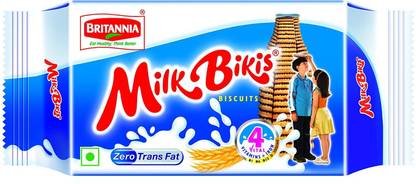BRITANNIA Milk Bikis Milk Cream Biscuits Cream Filled Biscuit