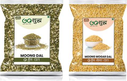 Goshudh Premium Quality Green Moong Dal And Moong Mogar Dal Combo Combo