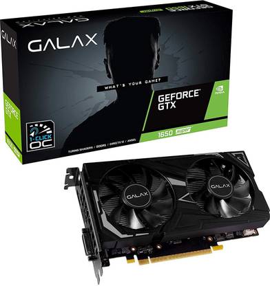 GALAX GTX 1650 GDDR6 4 GB NVIDIA Chipset 128 bit 1755 MHz Graphics Card