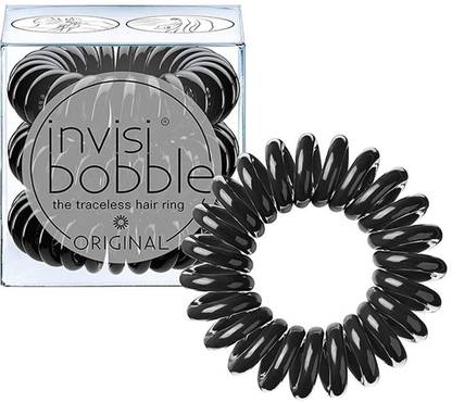 Invisibobble Original Traceless Hair Ring, True Black Rubber Band