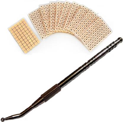 AHCS ACUPRESSURE New Ear Patch Auriculotherapy Acupuncture Seeds Plaster Magnetic Therapy -600 Pieces With Ear Jimmy 1 Pc Massager