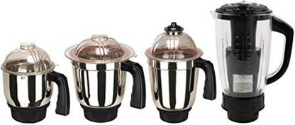 Su-mix Sets of 4 Jars (1 Chutney Jar, 1 Medium Jar, 1 Large Jar, 1 Juicer Jar) Black SAS20 Mixer Juicer Jar