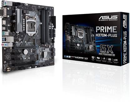 ASUS PRIME-H370-PLUS LGA1151Socket ATX Intel H370 Chipset DDR4 Motherboard for Desktop