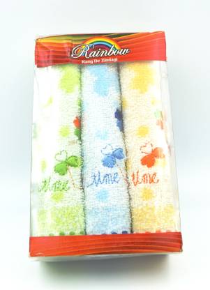 Epraiser Ultrasoft Quality Designer (Size:24x24cm) (Pack of 3) UltaSoft SkinCare Napkins / Face Towels Multicolor Cloth Napkins