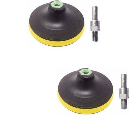 ENTERPRISES H K 3" inch Crafts Buff Backing Pad Hook Loop Pad Without Dril Wood Polisher Wood Polisher