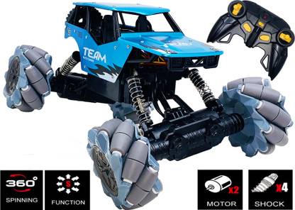 Giftary 4 X 4 Big Size RC Racing Car 4 Whell Drive 2.4G Stunt Drift Climbing Car Ten-way omni-directional RC Off-road Car Shock-Resistant , Good Birthday Gift for Kid Boy