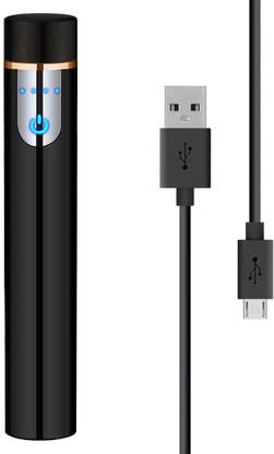 Explorer Sensor Touch Pen Shape Rechargeable Cigarette Lighter with Battery Indication and Micro USB Charging Cable | Mini Pocket Size, Flame-Less, Windproof | Perfect Gift for Cigarette Lovers Cigarette Lighter