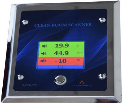 Ace Instruments Clean Room/Hospital OT Monitor 4 Parameters (Temp, H, DP, H) with T Touch Screen by Hydrometer