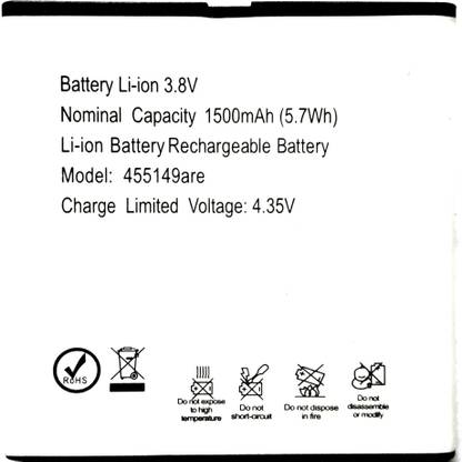 Full Life Mobile Battery For  Lyf Flame 2 455149are