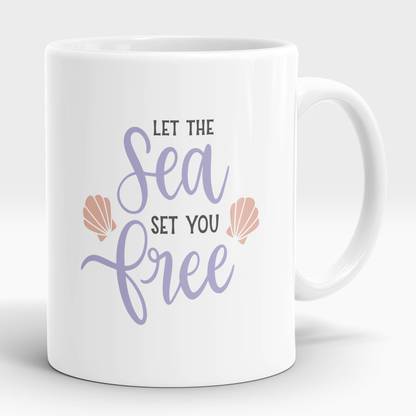 LASTWAVE LET THE Sea SET YOU Free 11oz Ceramic Coffees Ceramic Coffee Mug
