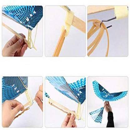 FIT TOY Elastic Rubber Band Powered Flying Birds Kite (Multicolor, Pack of: 1)