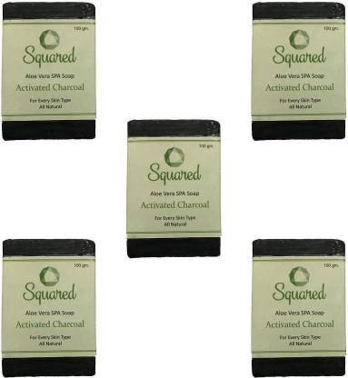 SQUARED corona virus soap kills 99.99% germs pack of 5 100gram each
