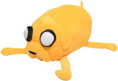 MINISO Adventure Time-Large Lying Stuffed Plus Toy (Jake)- Yellow. Soft toy, Toys for kids  - 30 cm