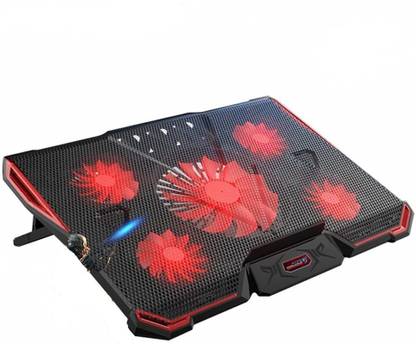 coolcold Laptop Cooling Pads,Gaming Cooler Cool pad,Adjustable Stand,Led Light,USB Powered and Five Quite Wind Air Speed Fan for Laptops, Notebook, Tablet. 5 Fan Ergonomic Cooling Pad with Adjustable Height