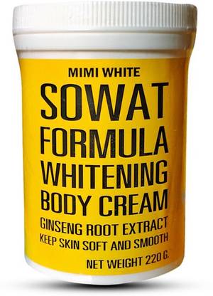 MIMI WHITE SOWAT BODY WHITENING CREAM WITH GINSENG ROOT