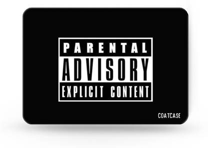COATCASE Parental advisory explicit content Printed Rubber Base with Anti Skid Feature for Computer and Laptop Designer Gaming Mouse pad Mousepad