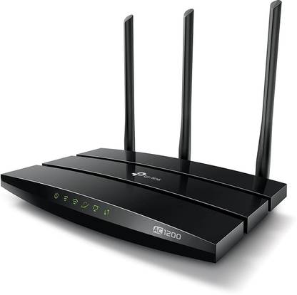 TP-Link AC55 AC1200 Wireless Dual Band Gigabit Router Wireless Router 5 GHz 1000 Mbps Wifi Speed Dual Band External Antenna Ethernet (Cable Broadband)
