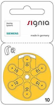 Signia Hearing Aid Battery Size 10, Pack Of 30 Batteries HearingAidBattery-10no-30Battery Stethoscope Case