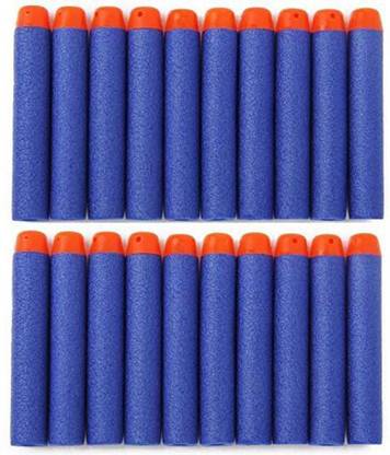 JERN (Pack of 20) Blue Bullet Foam Dart Bullets for N-Strike Elite Guns, Guns & Darts (Blue) Darts & Plastic Bullets