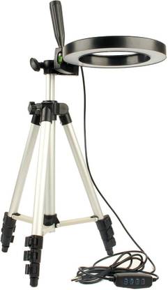 YODNSO Best Buy Selfie LED Ring Light with Tripod Stand, 3 Light Mode, Dimmable Desktop LED Makeup Ring Light Kit for Live Streaming, YouTube Video & TIK Tok Videos Twin Flash