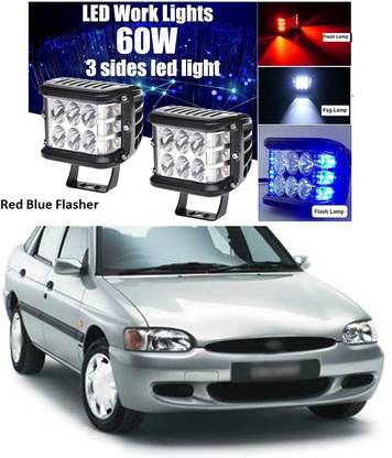 PECUNIA Blue, Red LED Vehicle Mirror Light