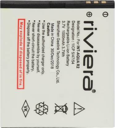 riviera Mobile Battery For  INTEX AQUA R2