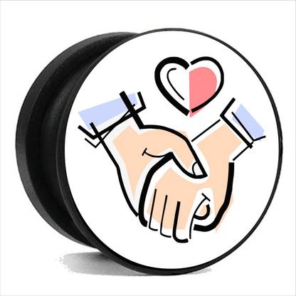 ADITI Designs Hand Hanging Heart Love Symbol Designs Mobile Holder