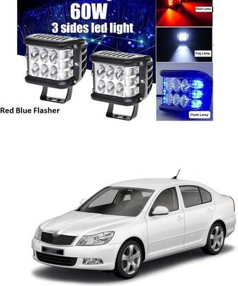 PECUNIA Blue, Red LED Vehicle Mirror Light