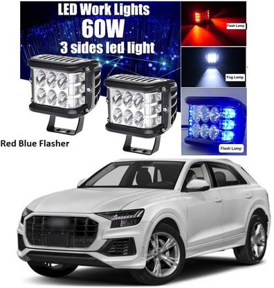 PECUNIA Blue, Red LED Vehicle Mirror Light