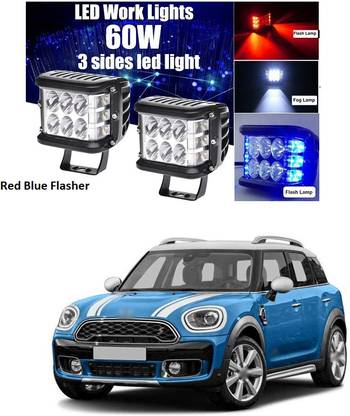 PECUNIA Blue, Red LED Vehicle Mirror Light