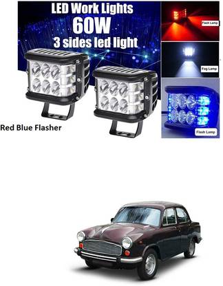PECUNIA Blue, Red LED Vehicle Mirror Light