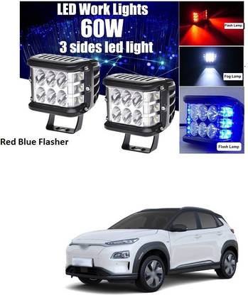 PECUNIA Blue, Red LED Vehicle Mirror Light