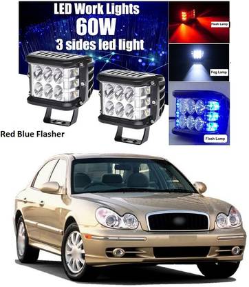 PECUNIA Blue, Red LED Vehicle Mirror Light