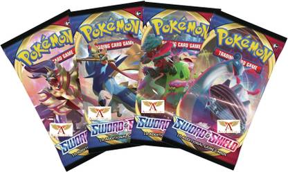AncientKart Pokemon cards Sword and Shield booster packs set of 4