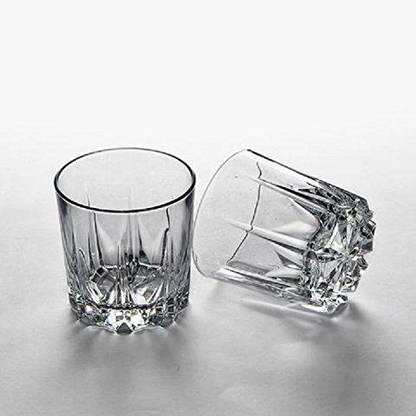Homecart (Pack of 12) Crystal Desi Daru Glass Water & Wine Whisky Glass Set of 12, Glass Set Whisky Glass