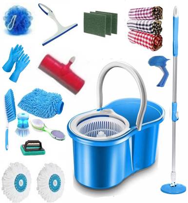 GTE Magic Spin Mop Bucket Floor Cleaning & House hold using cleaning bucket mop set Mop Set