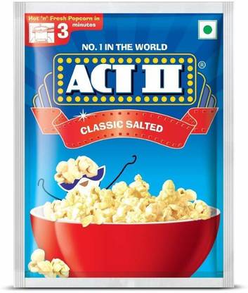 ACT II Classic Salted Popcorn, pack of 5 Salted Popcorn