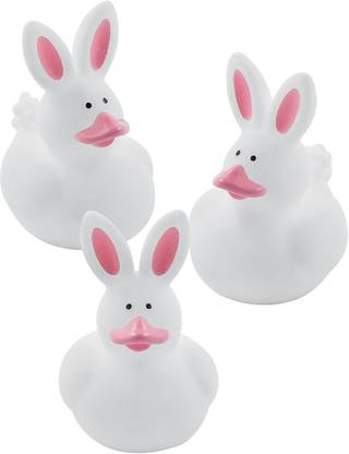 FUN EXPRESS Bunny Rabbit Rubber Ducks - 12 ct Bath Toy