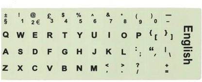 Techvision Laptop Fluorescent Keyboard Stickers Luminous Waterproof Keyboard Protective Film keyboard key Keyboard Skin