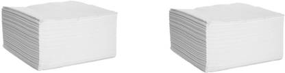 PRAVEEN soft facial tissue paper (30 and 30 cm) - 50 pcs, pack of 2 White Paper Napkins
