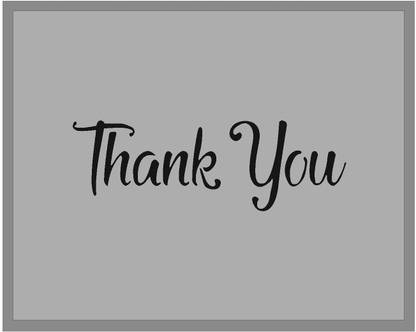 Kayra Decor KDANC012 Reusable Thank You Design painting stencils for Art and Craft,Walls,Floor,Tiles,Painting canvas art,T-Shirt, Cookie & Cake Decoration,Drawing 6"x 6" Stencils for Kids Art & Craft Stencil