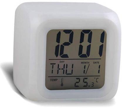MD IMPEX Digital White Clock