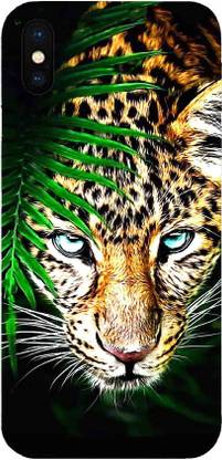 FULLYIDEA Back Cover for Apple iPhone X, PANTHER, ANIMAL, COLORFUL, BLACK, PATTERN, DESIGN