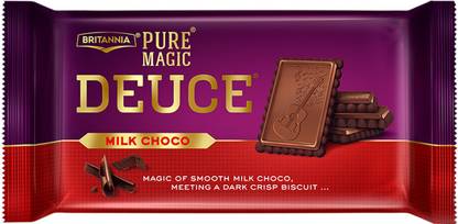 BRITANNIA Pure Magic Milk Choco Deuce Cream Cracker Biscuit